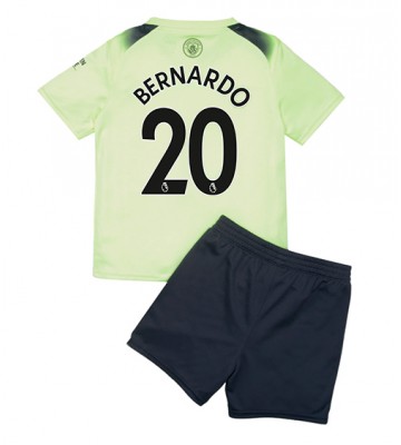 Manchester City Bernardo Silva #20 Tredjedraktsett Barn 2022-23 Kortermet (+ Korte bukser)